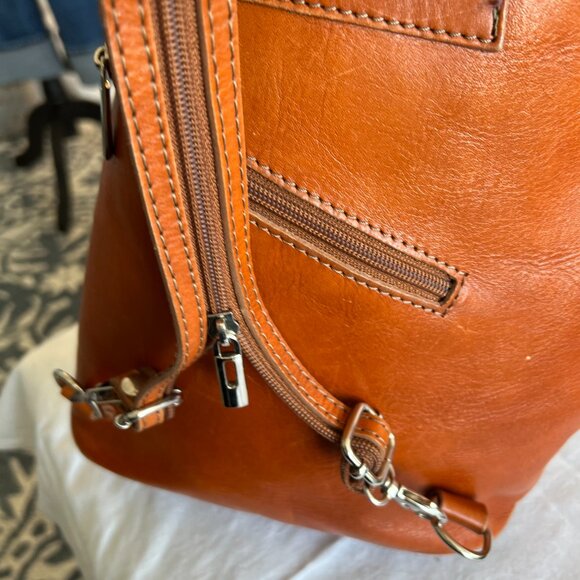 Aniuk backpack made in Italy, Leather, \